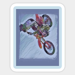 Stunt bike rider Sticker